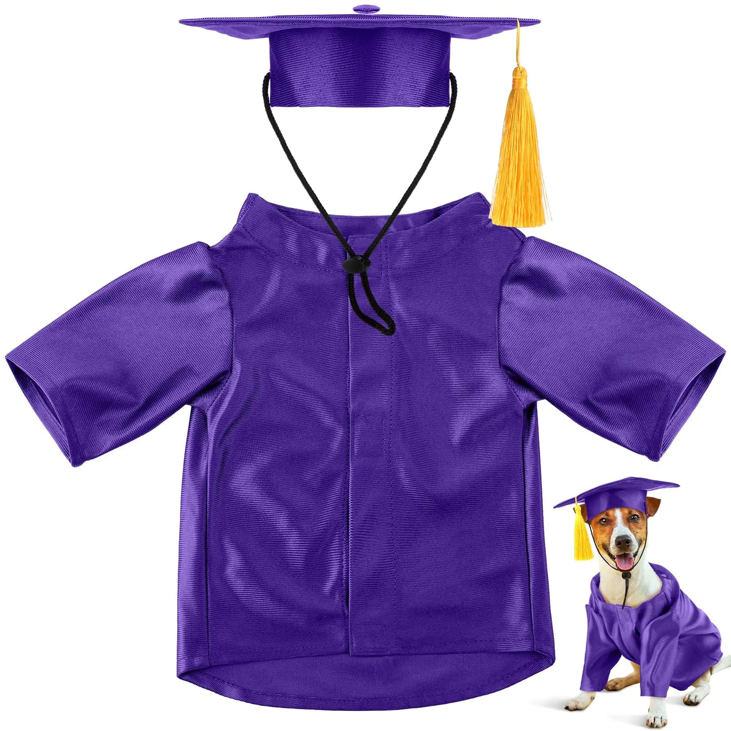 Luxurious Pet Graduation Cap & Gown for 2025 Celebrations! 🐾🎓
